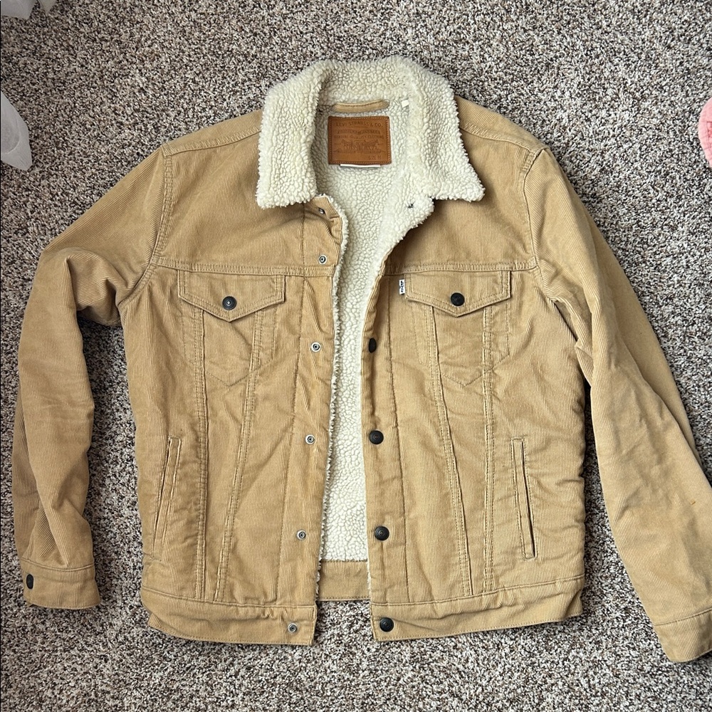 Levi's Men's Tan Sherpa-Lined Jacket